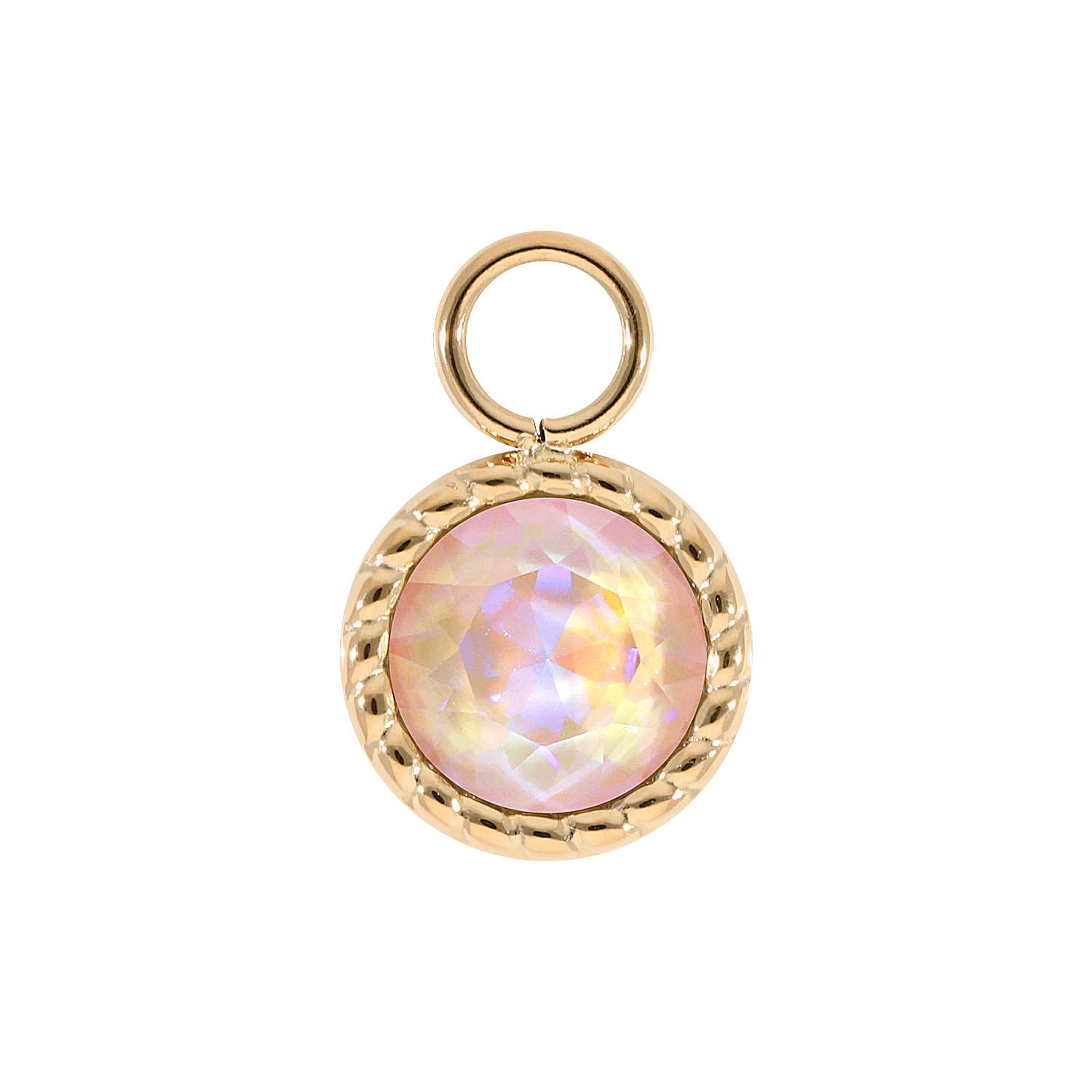Bocconi Charm 11 mm - Gold dusty pink delite