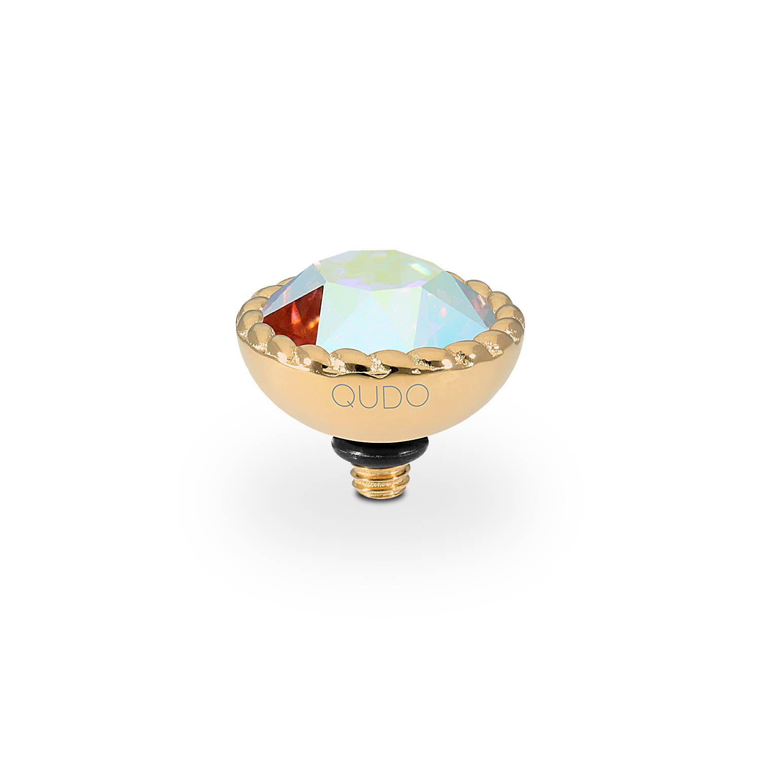 Bocconi Top 11 mm - Gold crystal aurora boreale