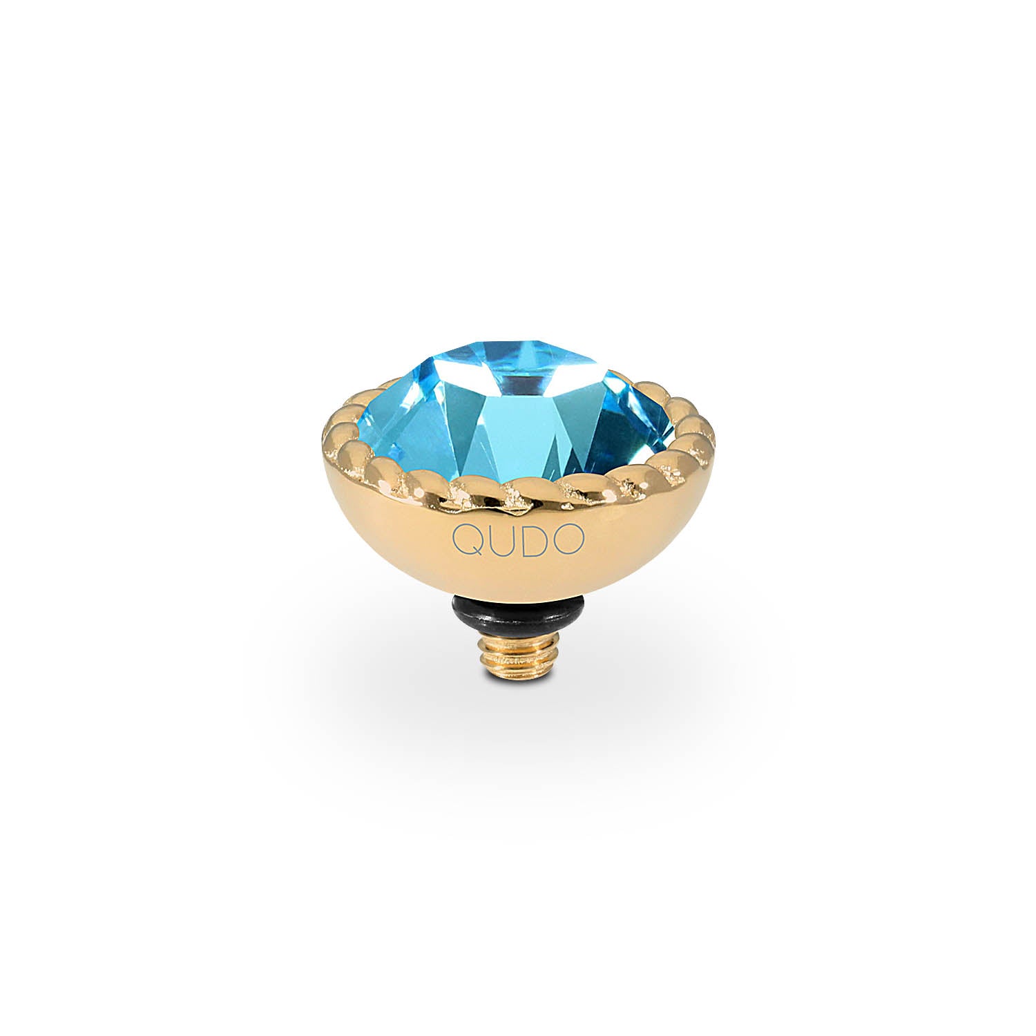 Bocconi Top 11 mm - Gold aquamarine