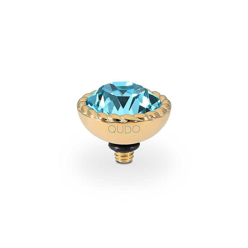 Bocconi Top 11 mm - Gold Light Turquoise