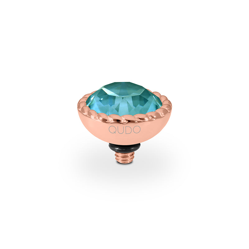Bocconi Top 11 mm - Roségold Crystal Pine Green Ignite
