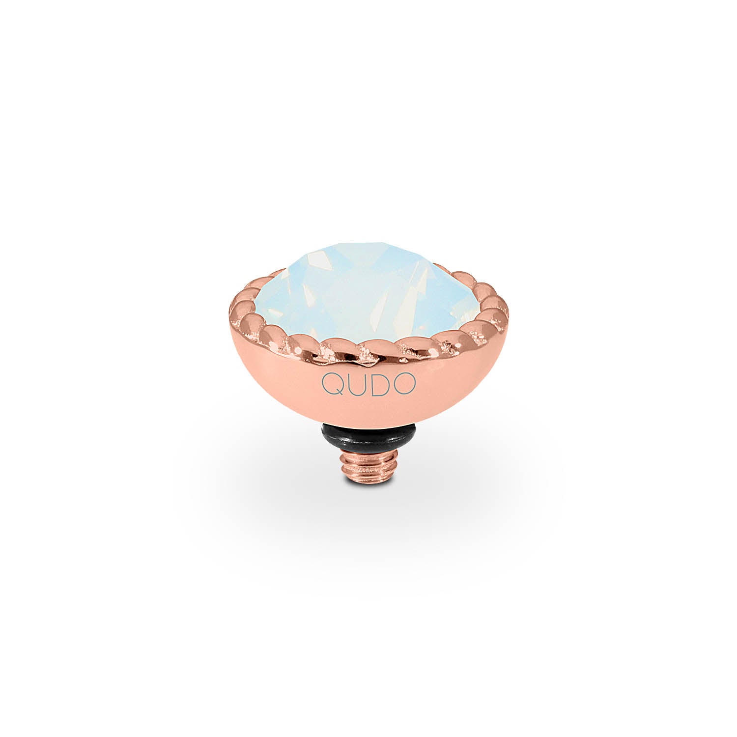 Bocconi Top 11 mm - Roségold white opal