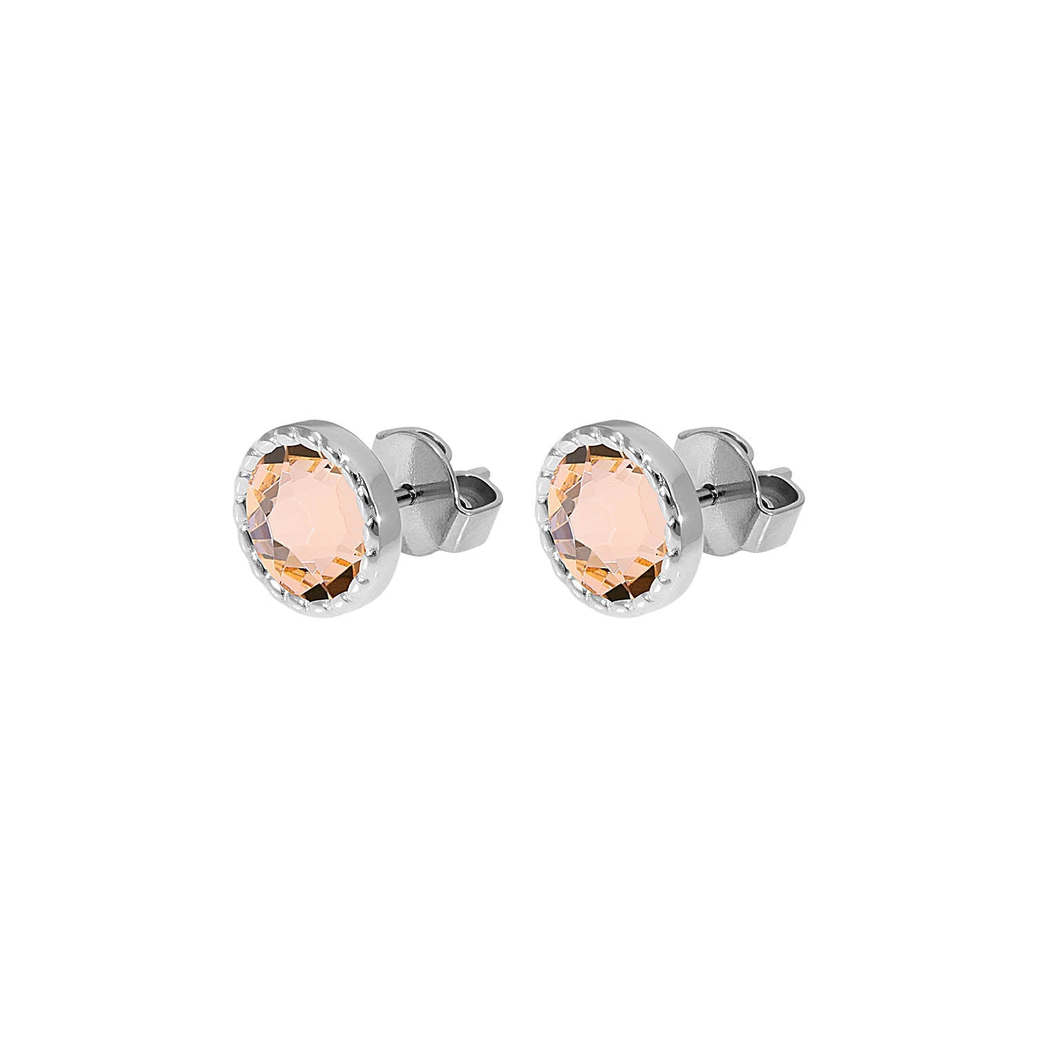 Bocconi Flat Ear Studs 9 mm - Silver