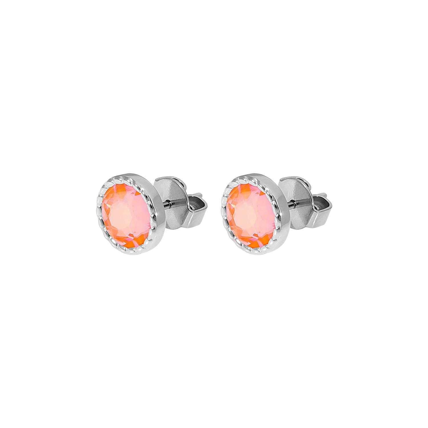 Bocconi Flat Ear Studs 9 mm - Silver