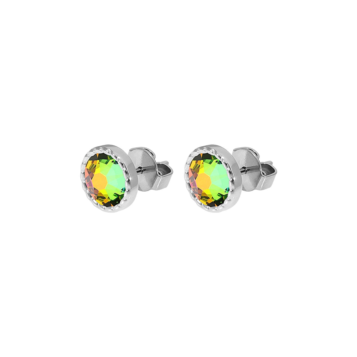 Bocconi Flat Ear Studs 9 mm - Silver