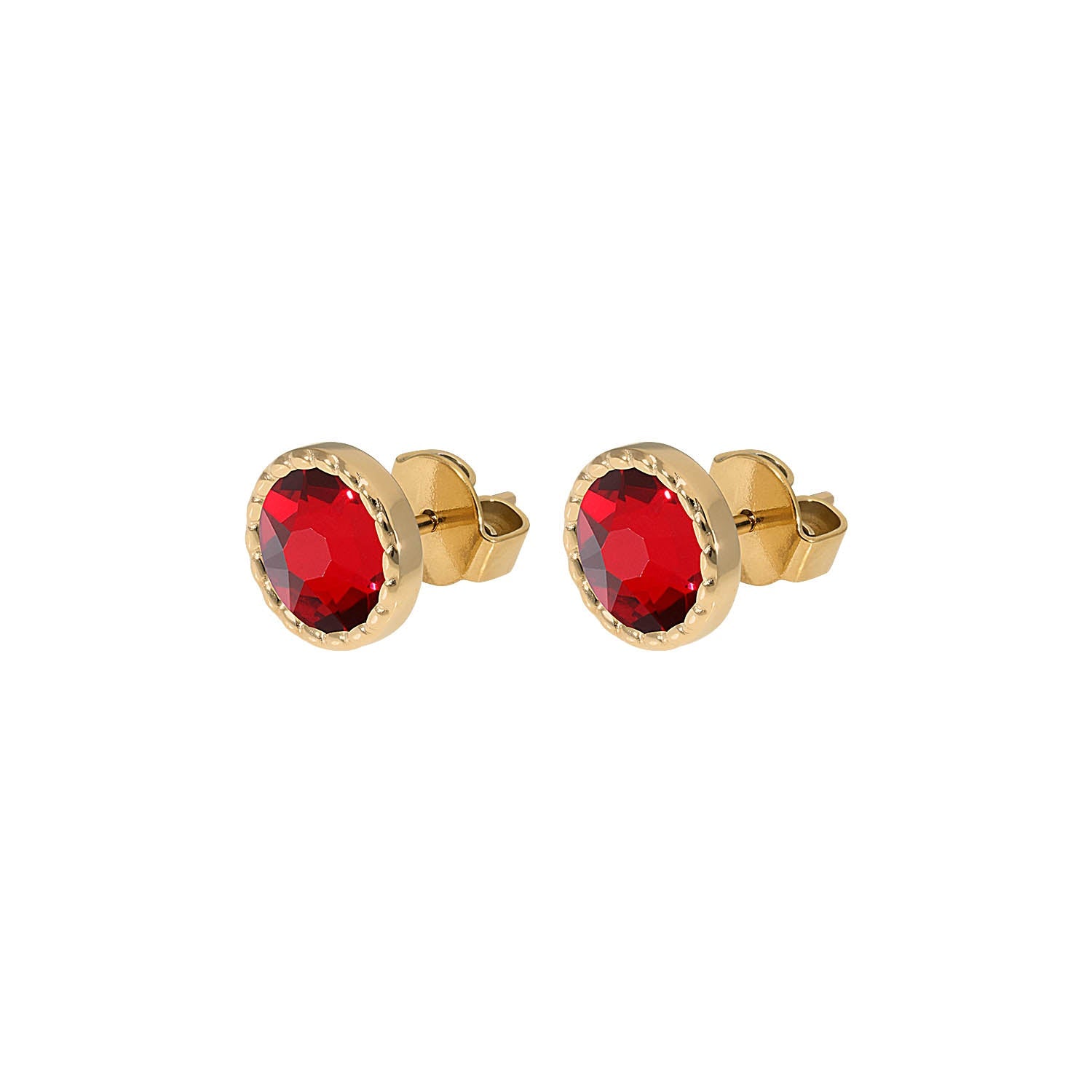 Bocconi Flat Ohrstecker 9 mm - Gold