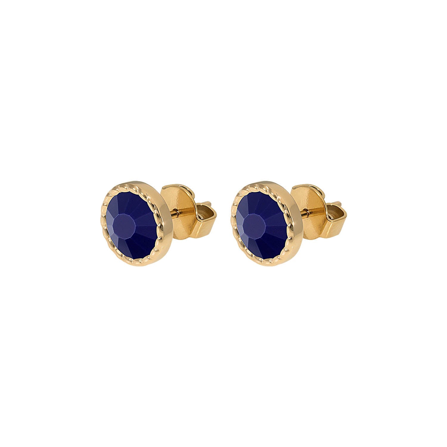 Bocconi Flat Ear Studs 9 mm - Gold
