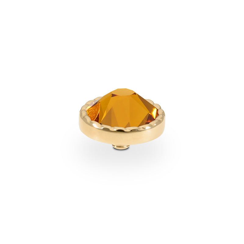 Bocconi Flat Top 9 mm - Gold Topaz
