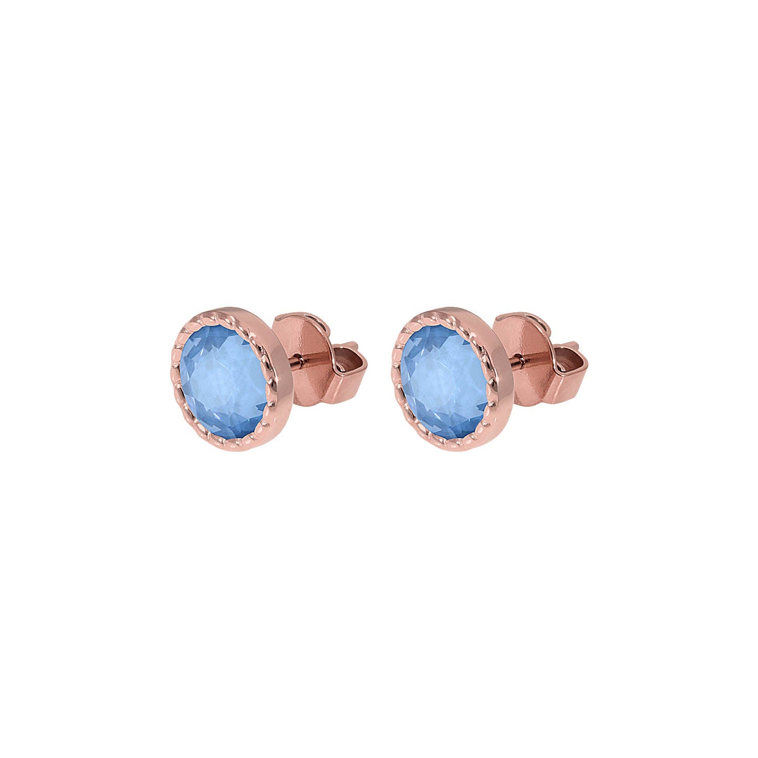 Bocconi Flat Ear Studs 9 mm - Gold