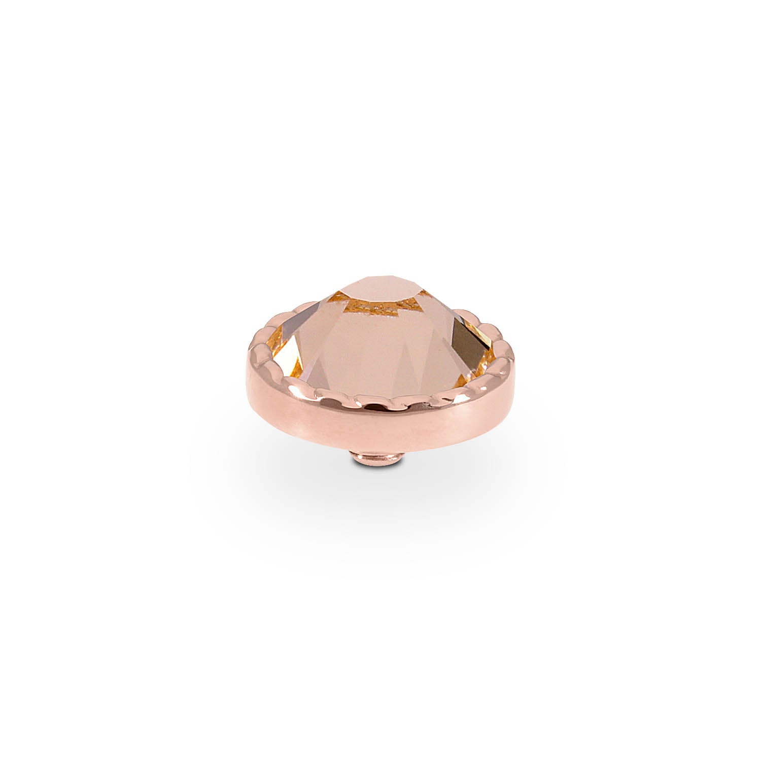 Bocconi Flat Top 9 mm - Roségold