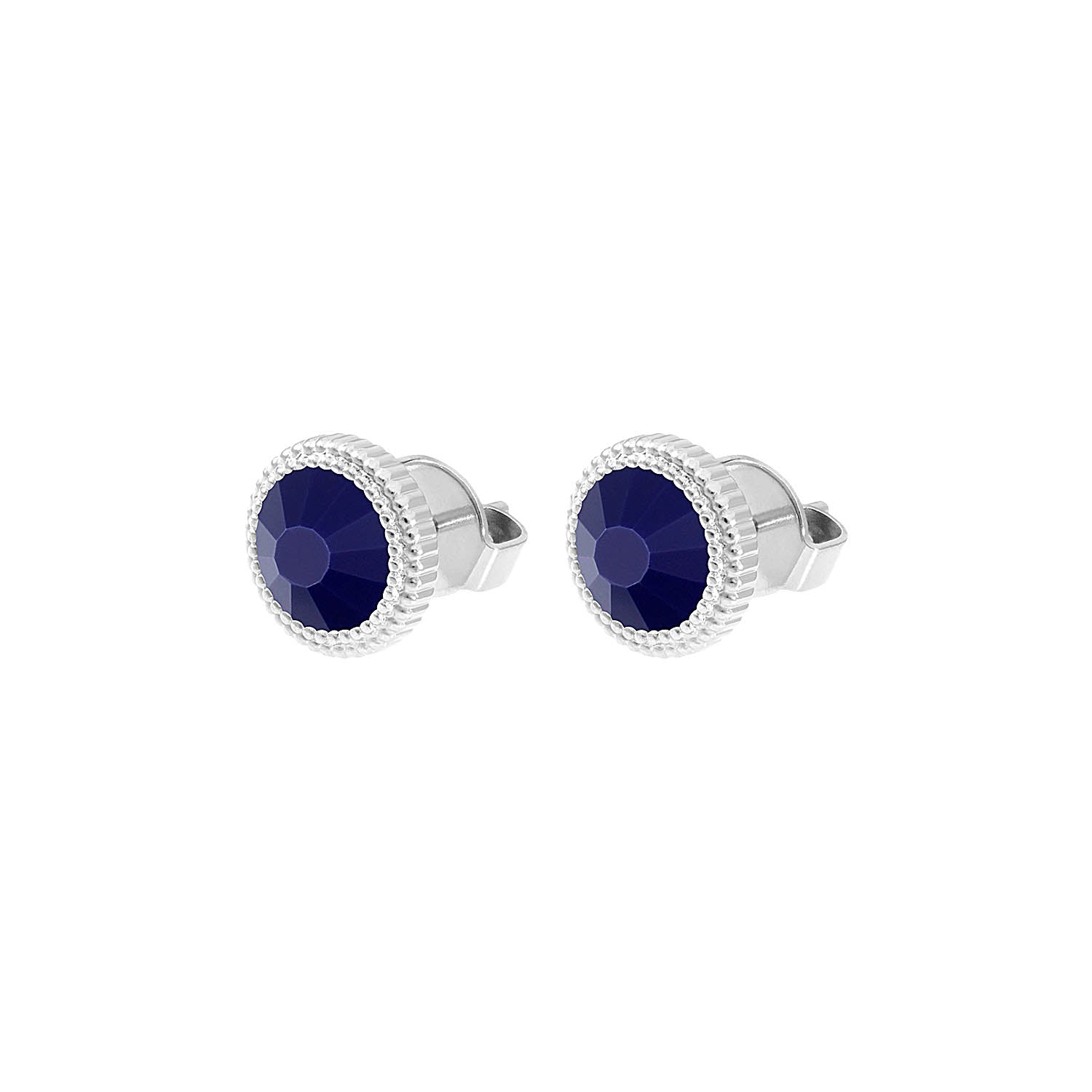 Fabero Flat Ear Studs 10 mm - Silver