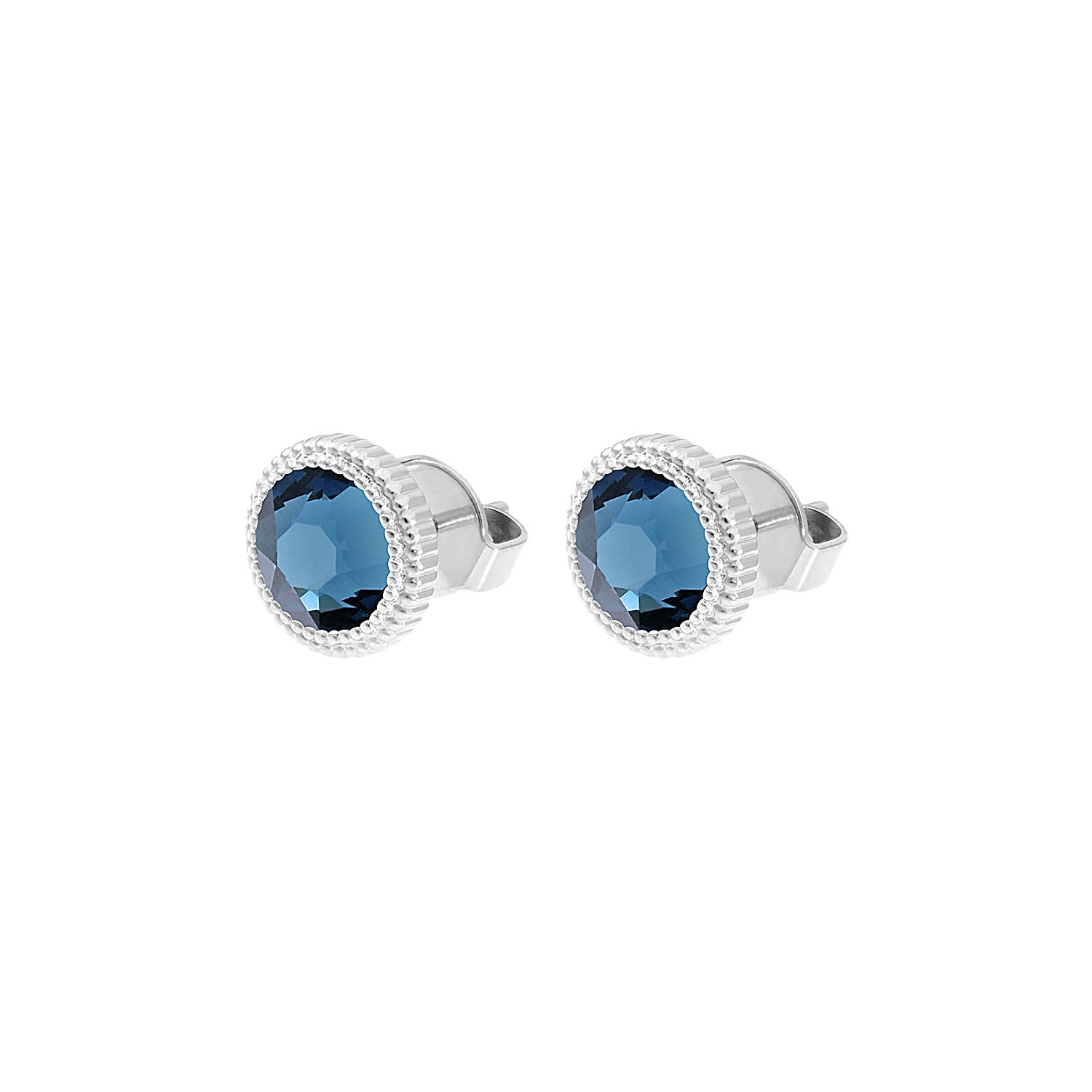 Fabero Flat Ohrstecker 10 mm - Silber montana