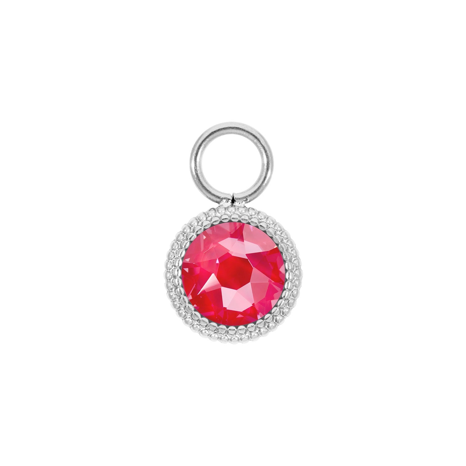 Fabero Flat Charm 10 mm - Silber