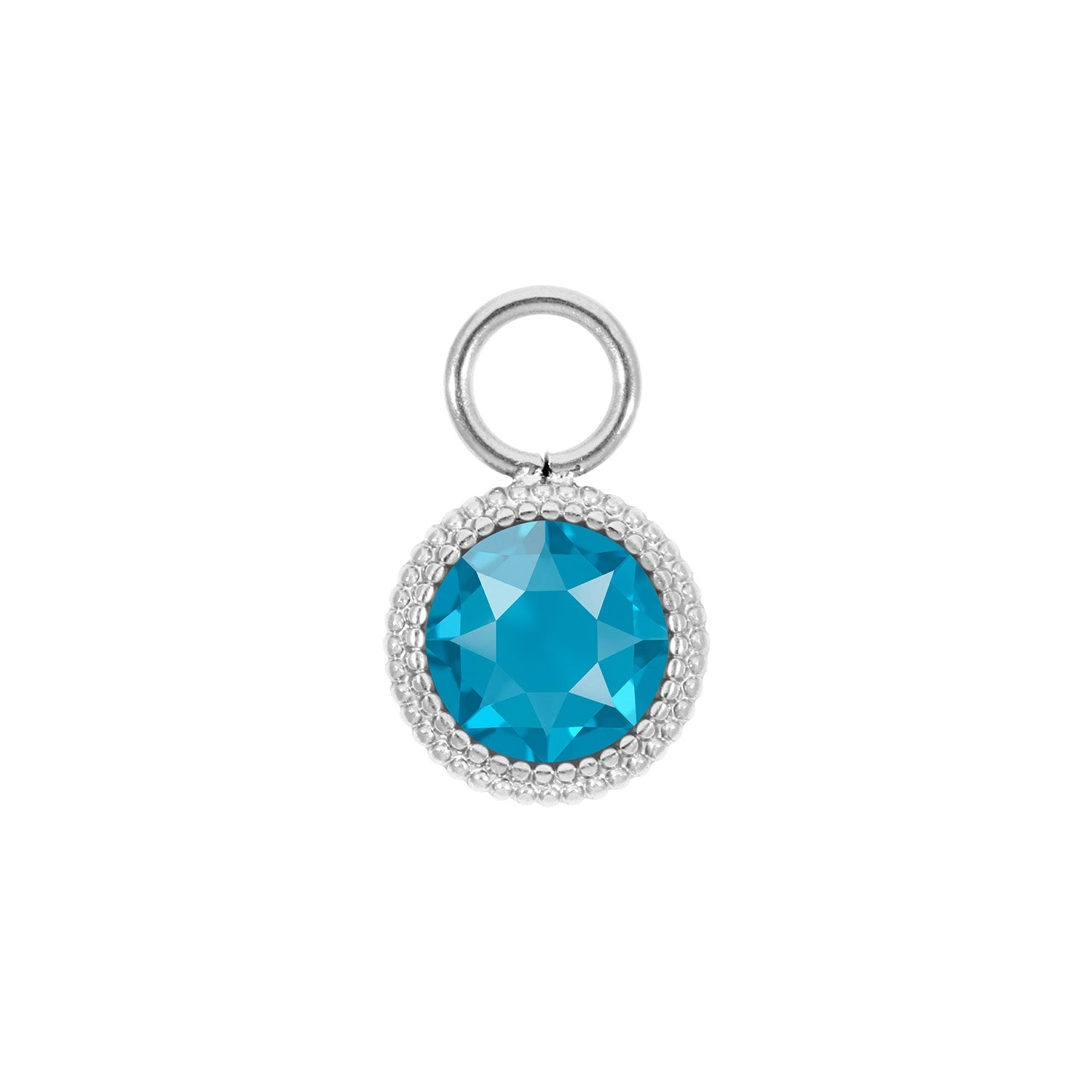 Fabero Flat Charm 10 mm - Silber