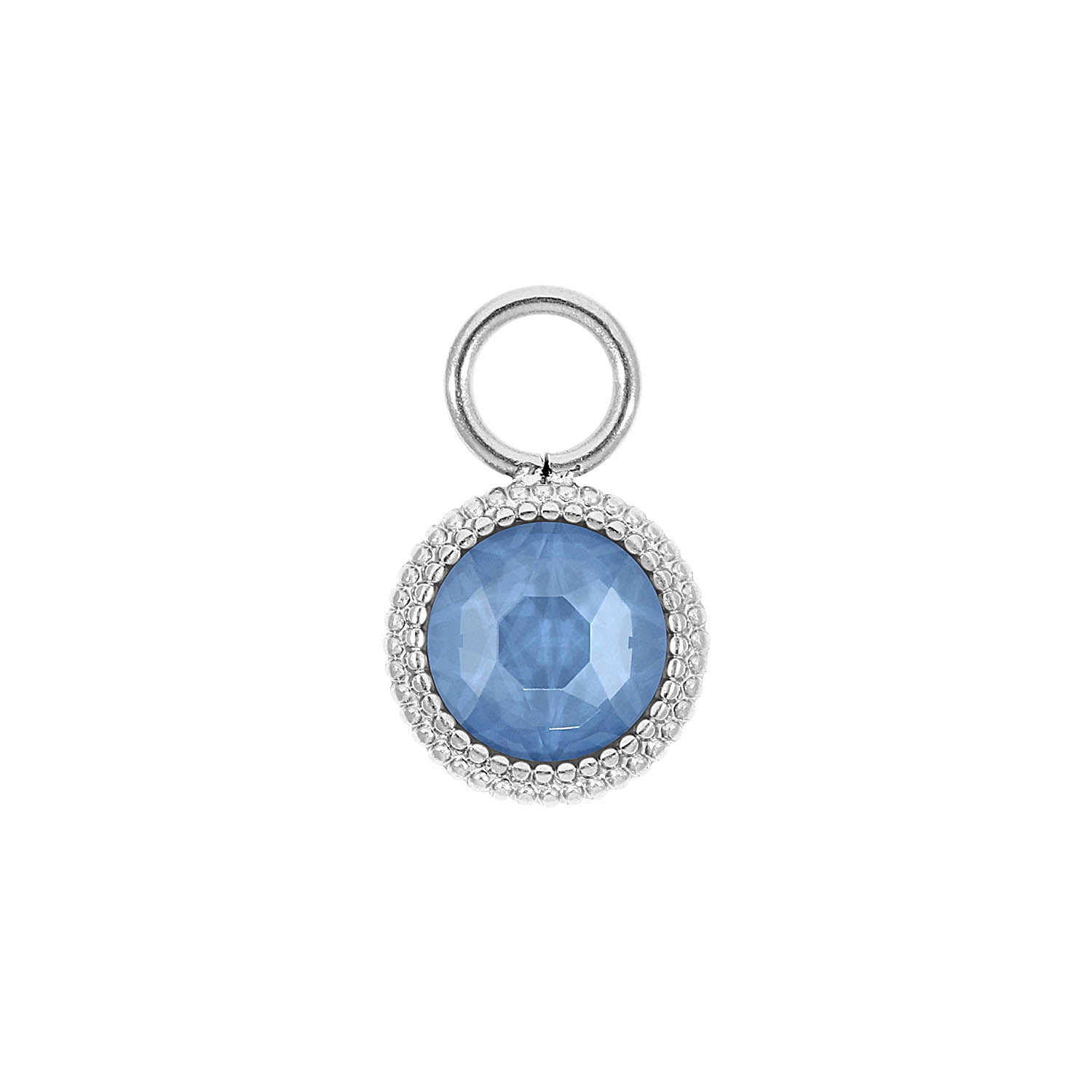 Fabero Flat Charm 10 mm - Silber