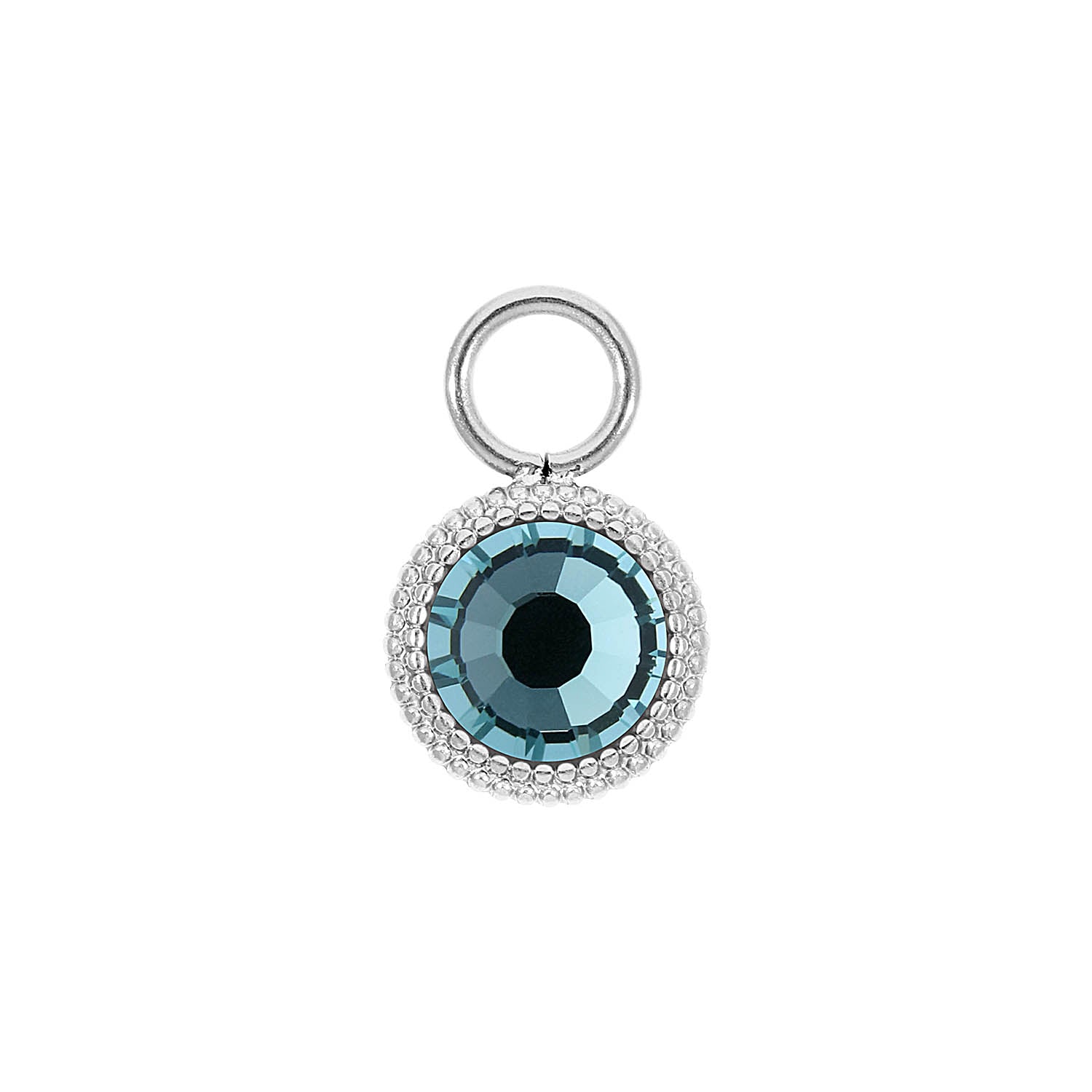 Fabero Flat Charm 10 mm - Silber