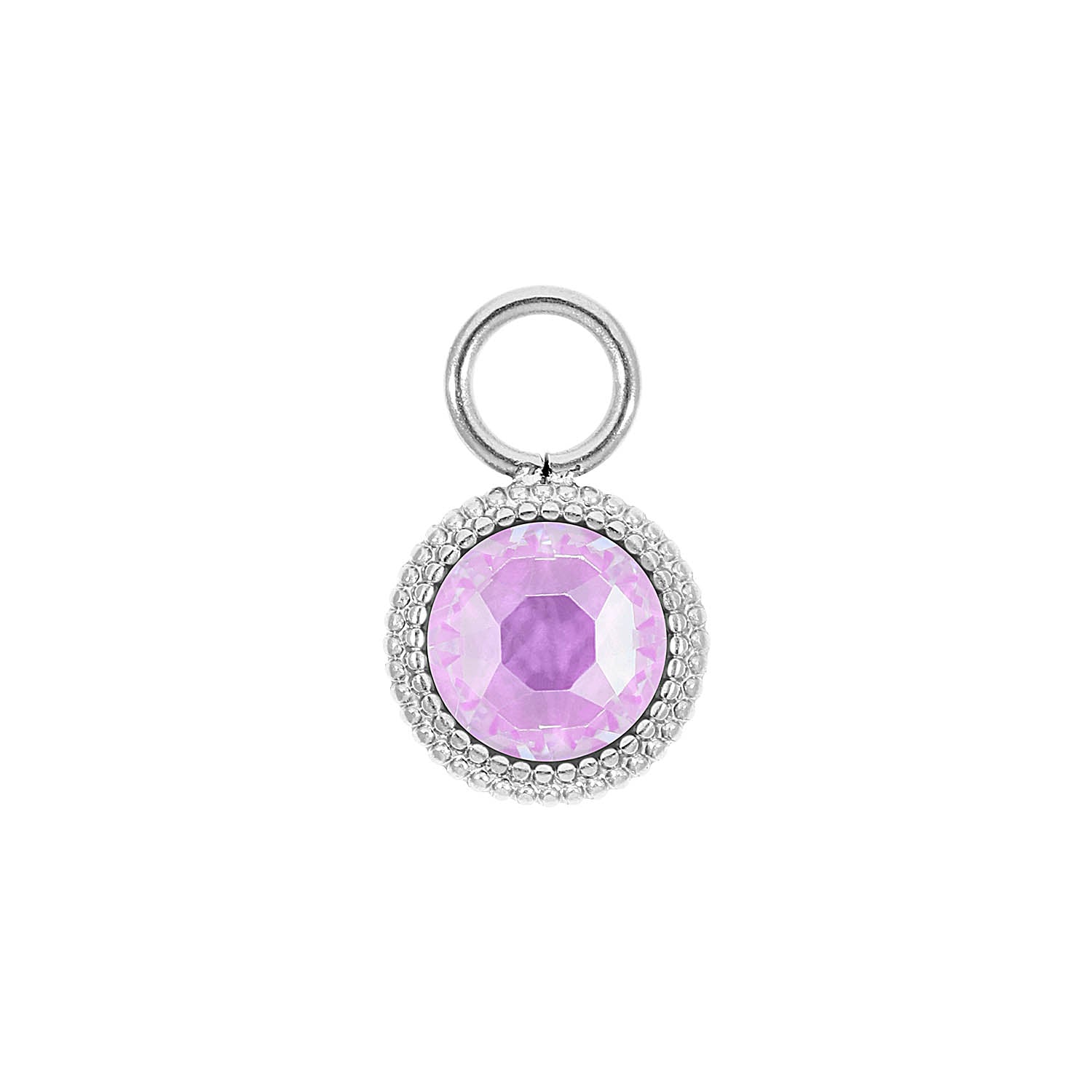 Fabero Flat Charm 10 mm - Silber