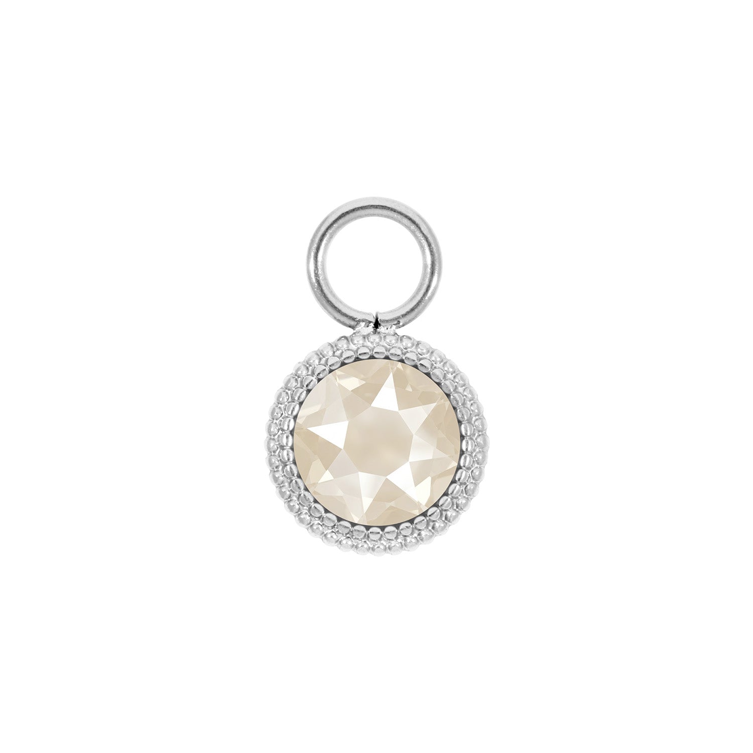 Fabero Flat Charm 10 mm - Silber