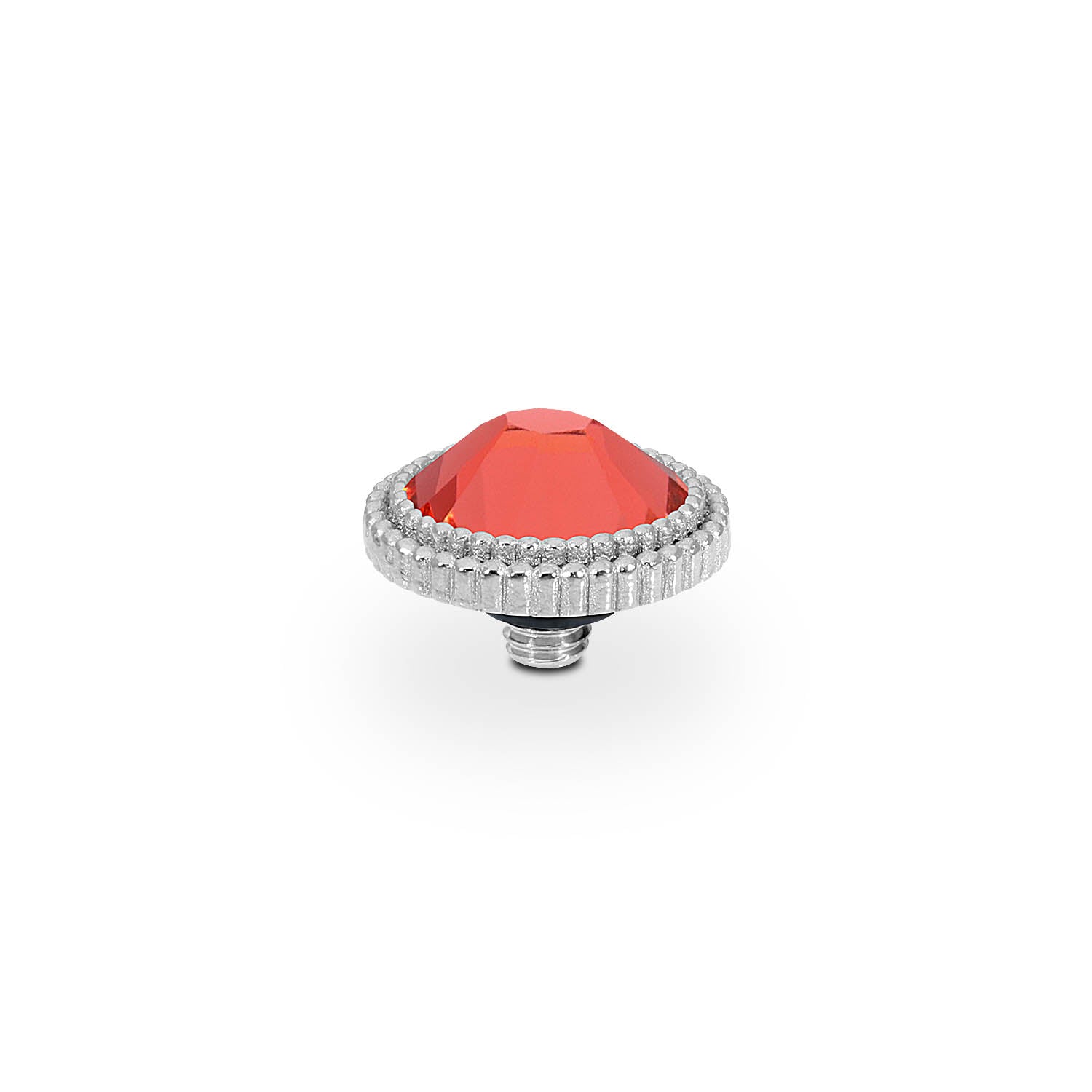 Fabero Flat Top 10 mm - Silber padparadscha