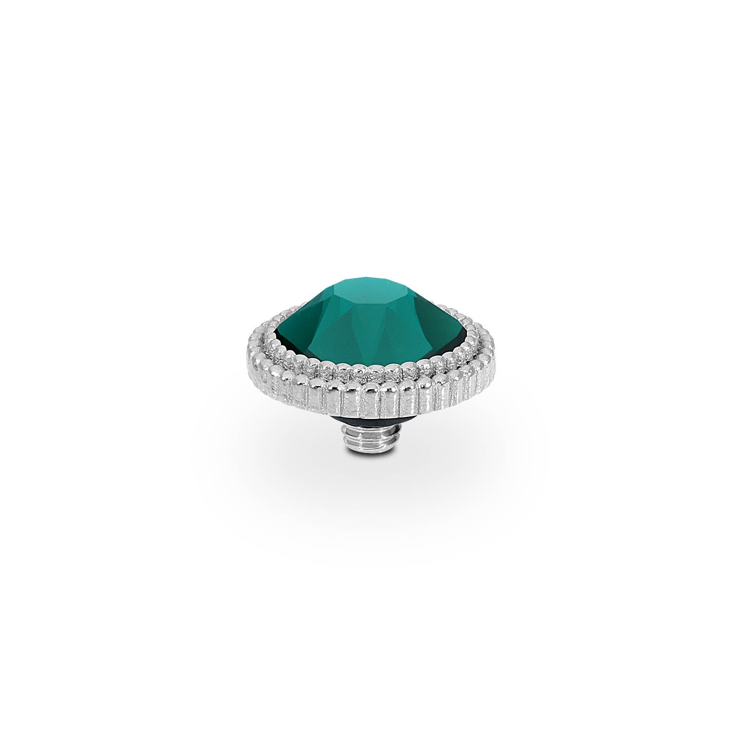 Fabero Flat Top 10 mm - Silber emerald