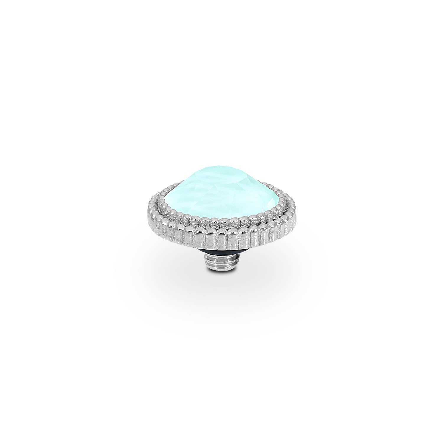 Fabero Flat Top 10 mm - Silber crystal soft mint ignite