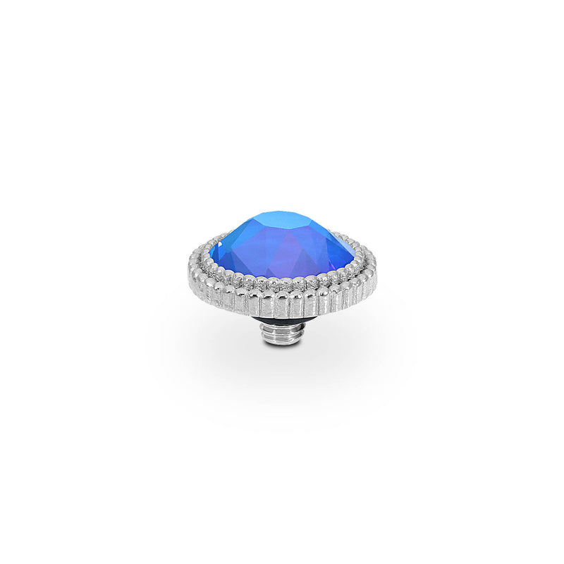 Fabero Flat Top 10 mm - Silber royal blue delite