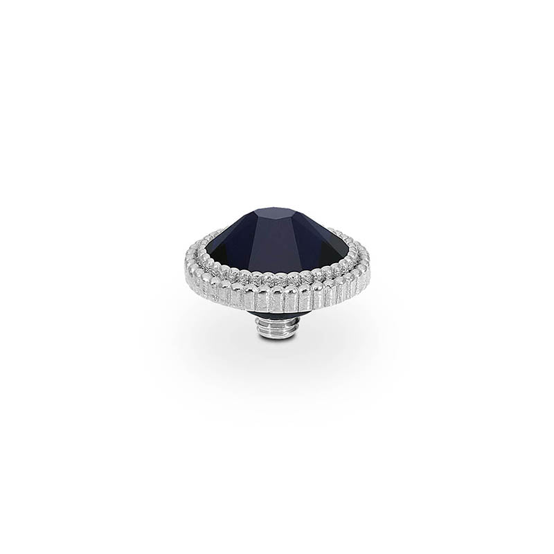 Fabero Flat Top 10 mm - Silber Dark Indigo