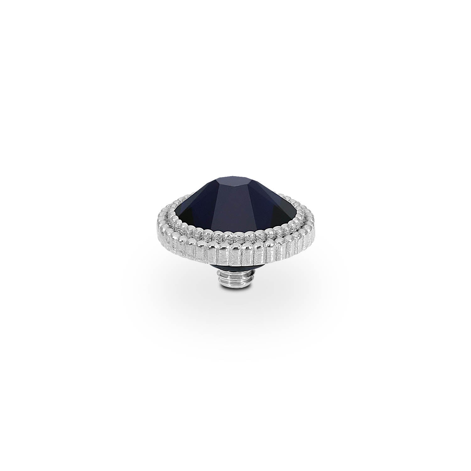 Fabero Flat Top 10 mm - Silber Dark Indigo