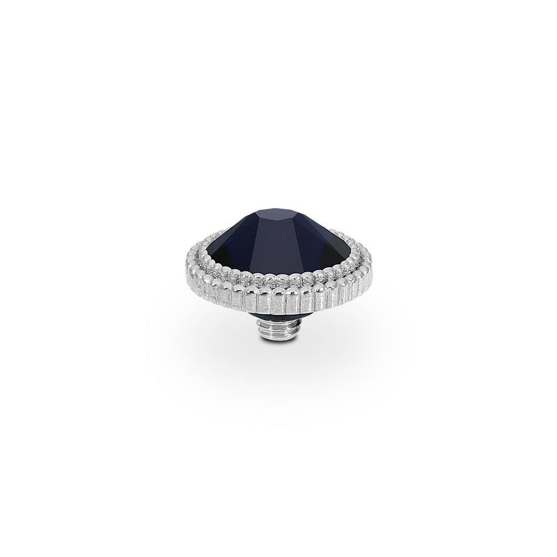 Fabero Flat Top 10 mm - Silber Dark Indigo