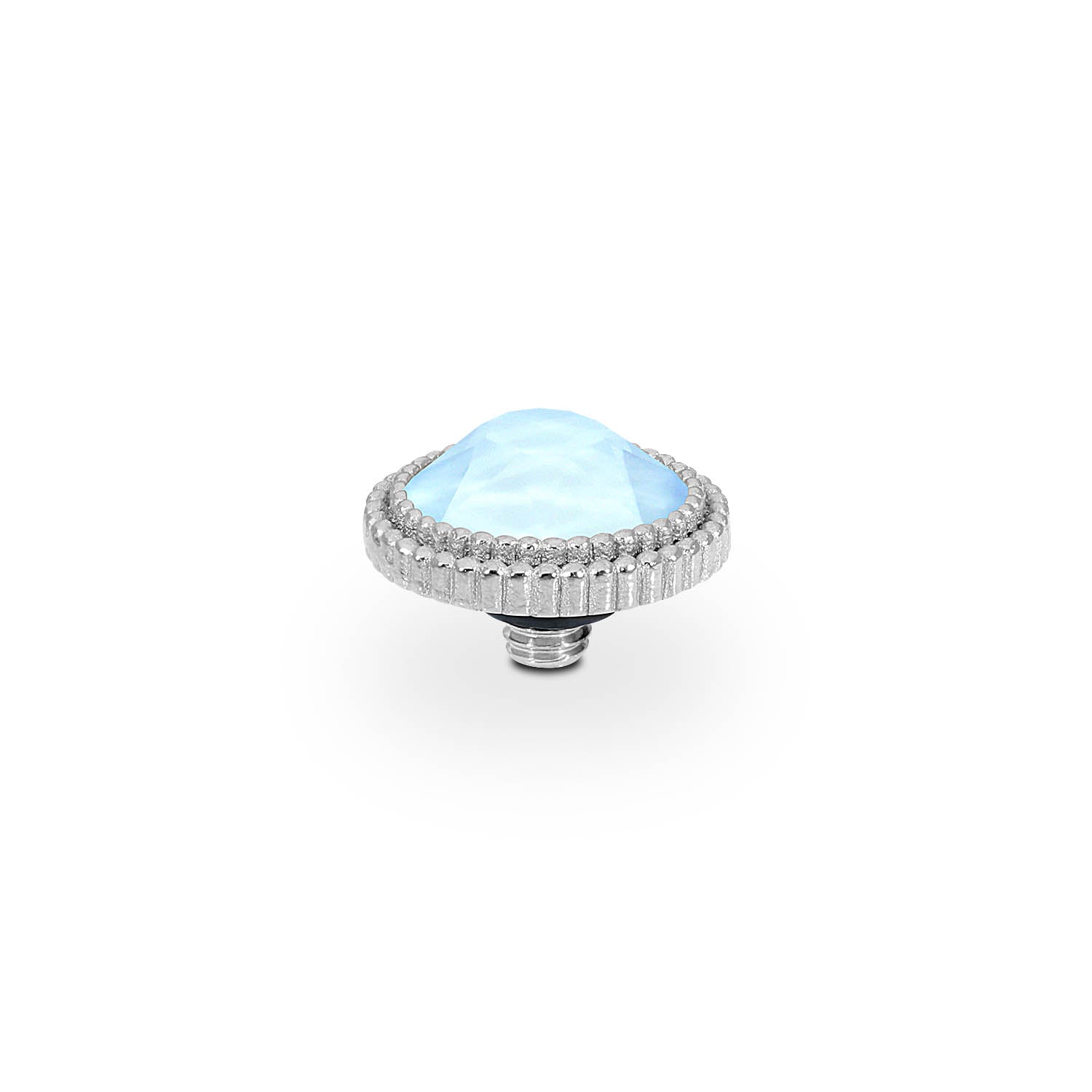 Fabero Flat Top 10 mm - Silber crystal sky ignite