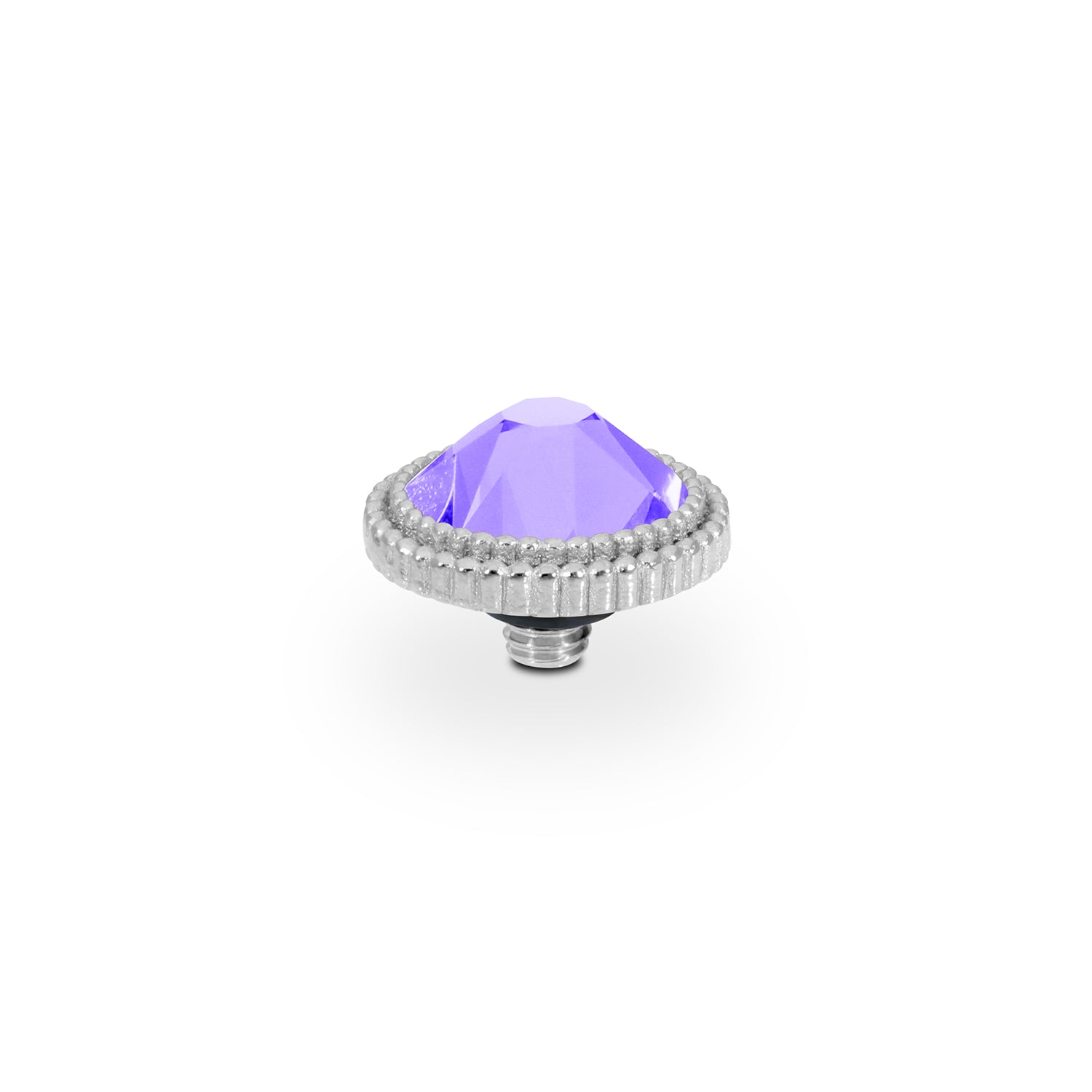 Fabero Flat Top 10 mm - Silber Crystal Purple Ignite