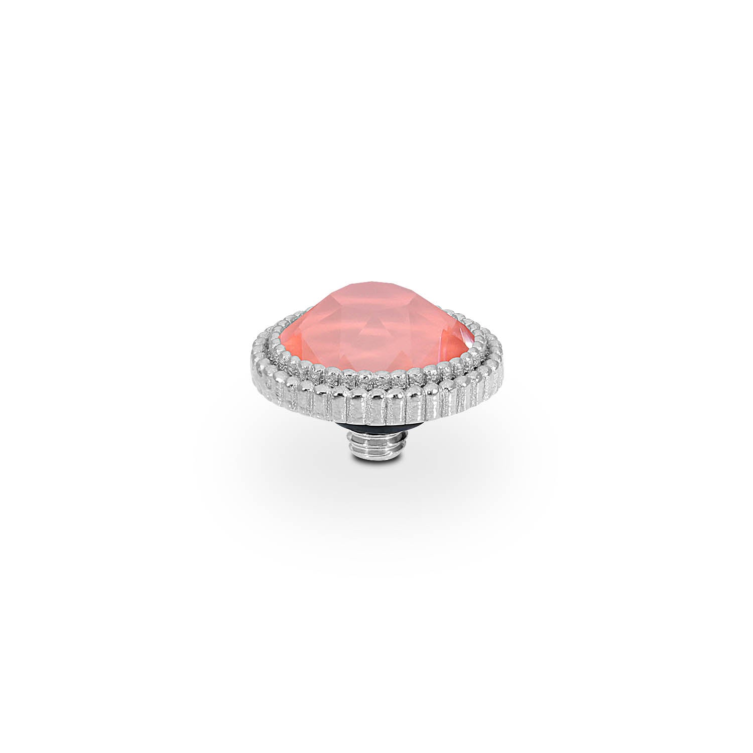Fabero Flat Top 10 mm - Silber crystal maroon ignite