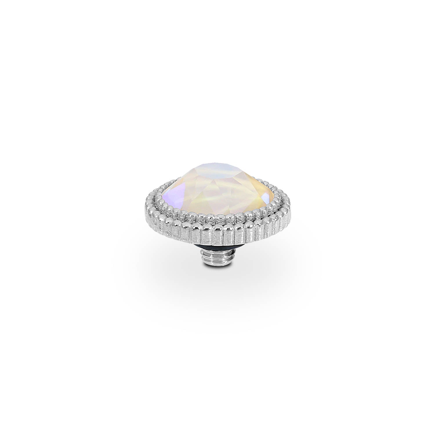 Fabero Flat Top 10 mm - Silber ivory cream delite
