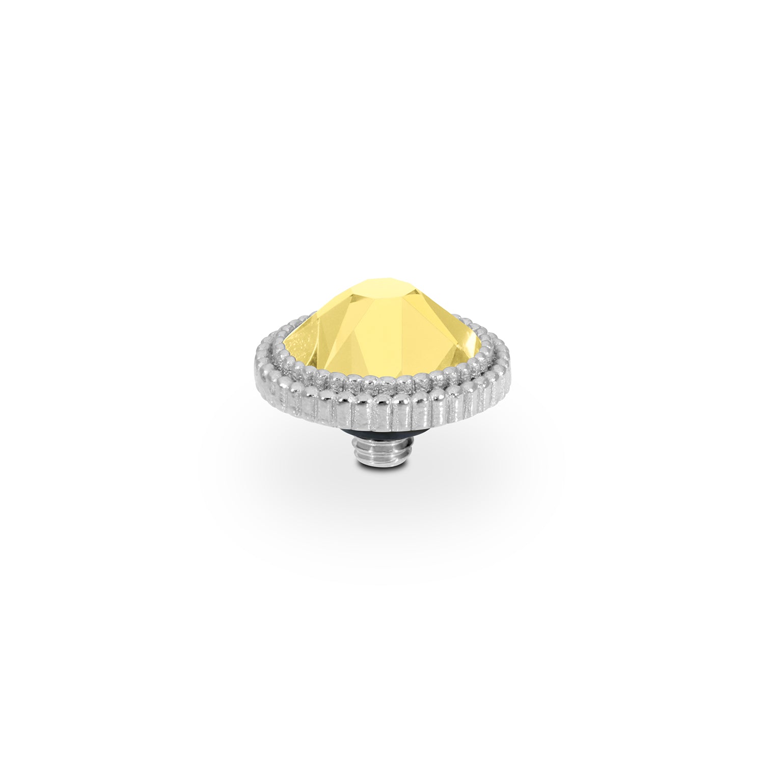 Fabero Flat Top 10 mm - Silber Recreated Dark Jonquil