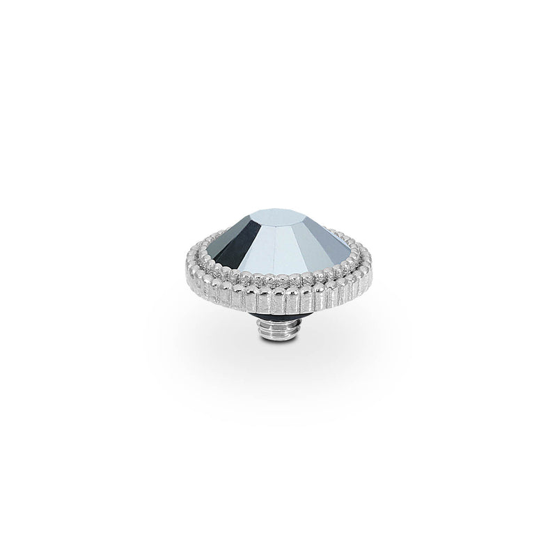 Fabero Flat Top 10 mm - Silber crystal labrador