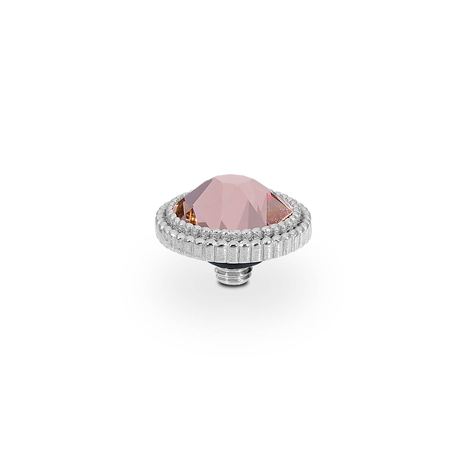 Fabero Flat Top 10 mm - Silber vintage rose