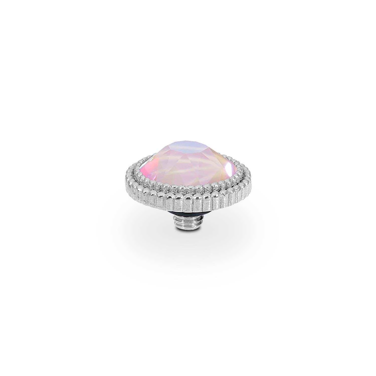 Fabero Flat Top 10 mm - Silber dusty pink delite