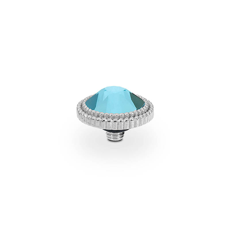Fabero Flat Top 10 mm - Silber Light Turquoise