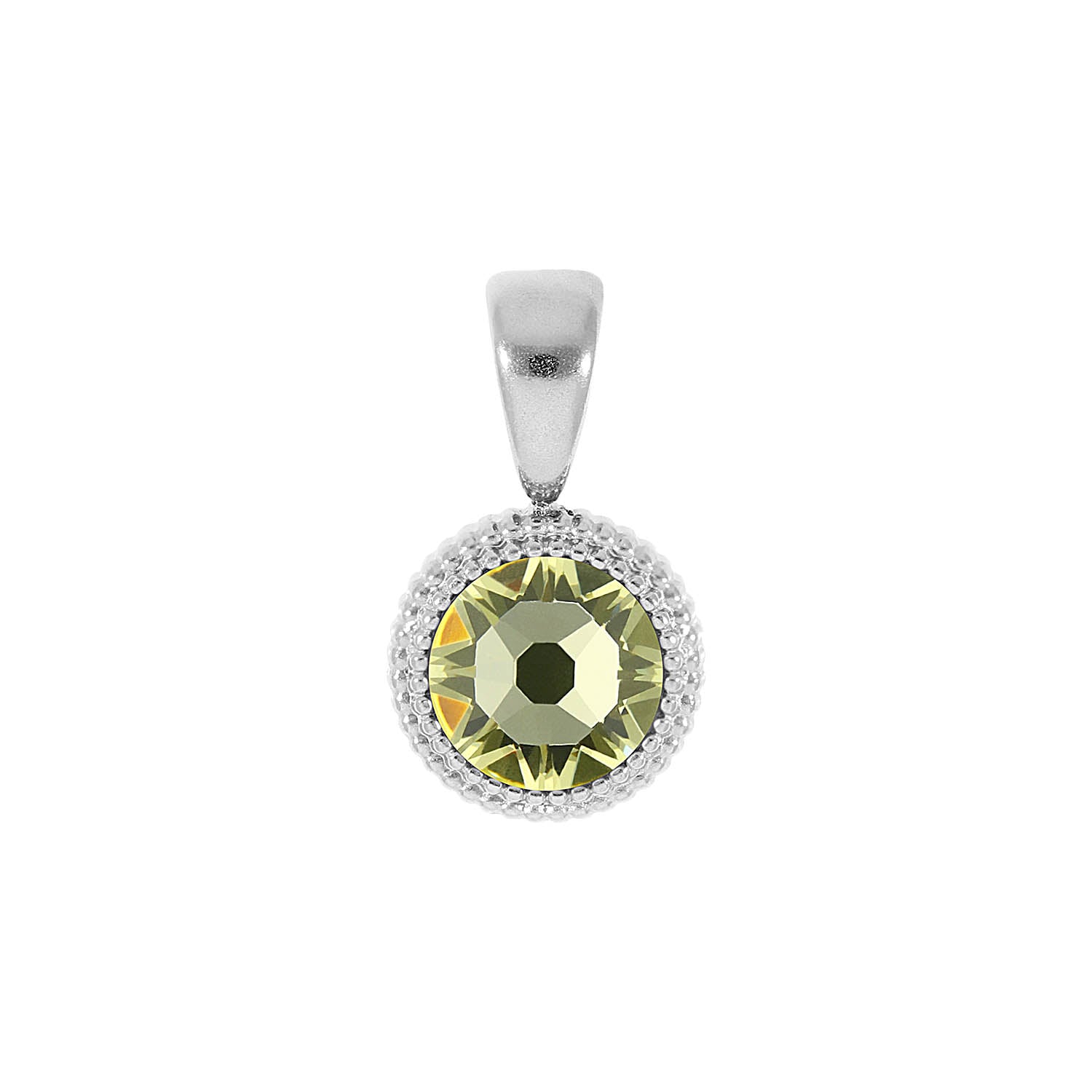 Fabero Flat Anhänger 10 mm - Silber Jonquil