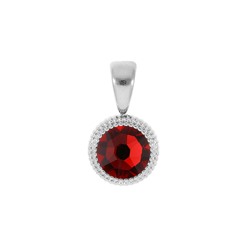Fabero Flat Anhänger 10 mm - Silber scarlet