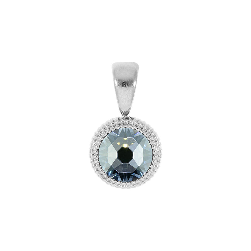 Fabero Flat Anhänger 10 mm - Silber blue shade