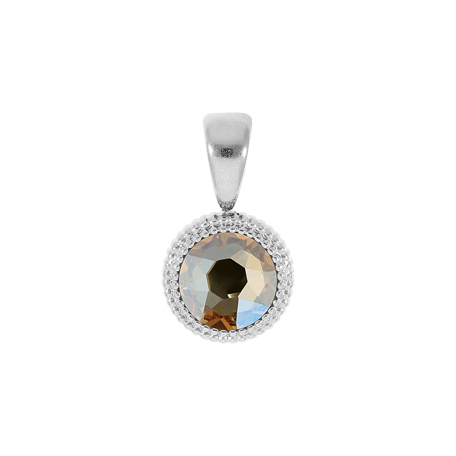 Fabero Flat Anhänger 10 mm - Silber golden shadow