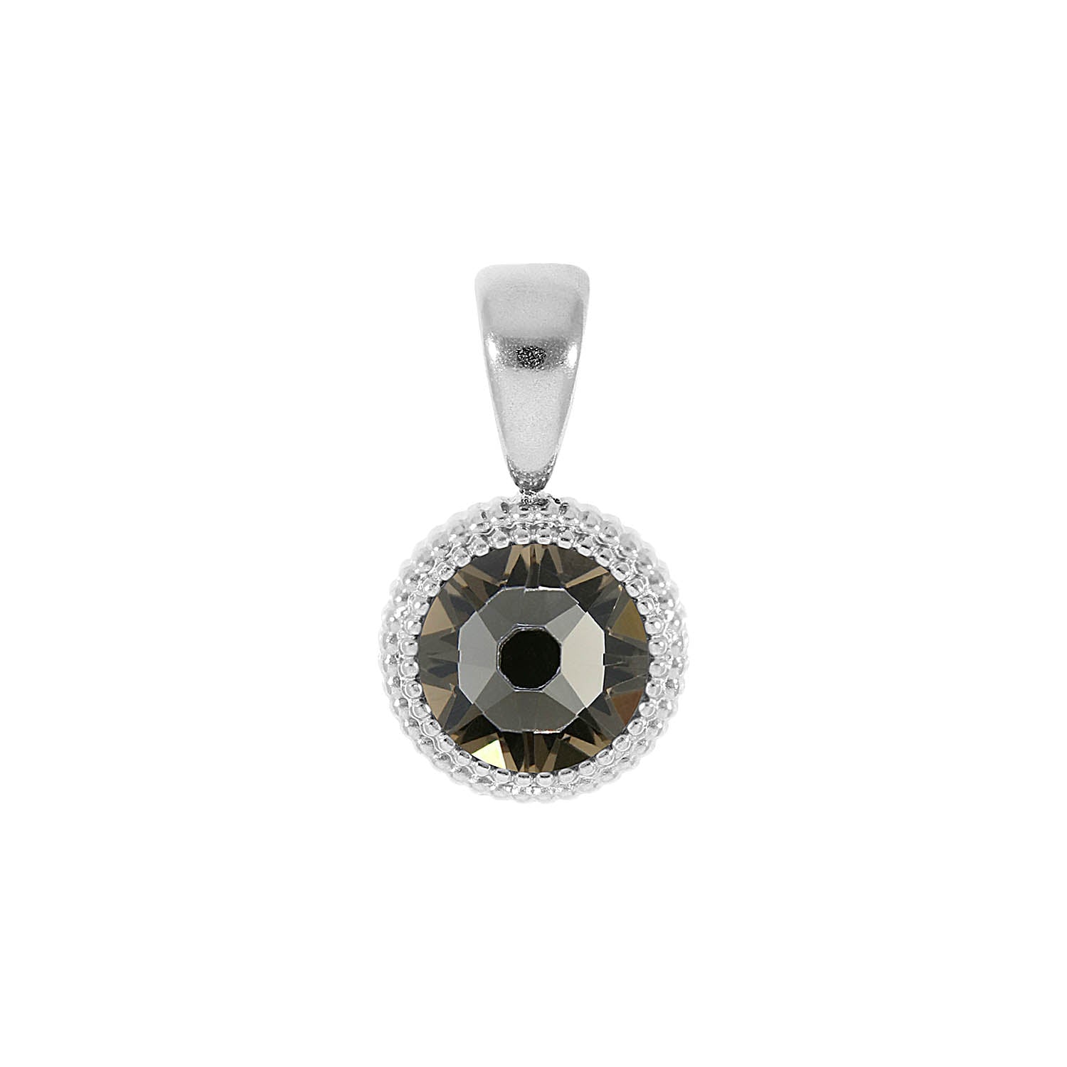 Fabero Flat Anhänger 10 mm - Silber Greige