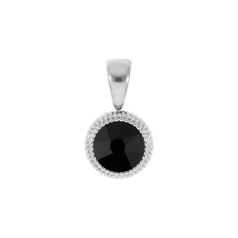 Fabero Flat Anhänger 10 mm - Silber jet
