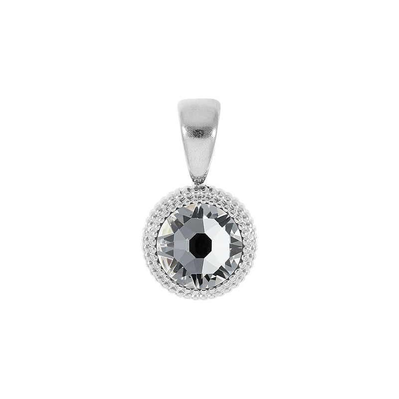 Fabero Flat Anhänger 10 mm - Silber crystal