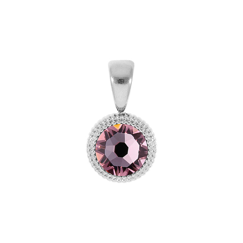 Fabero Flat Anhänger 10 mm - Silber Light Rose