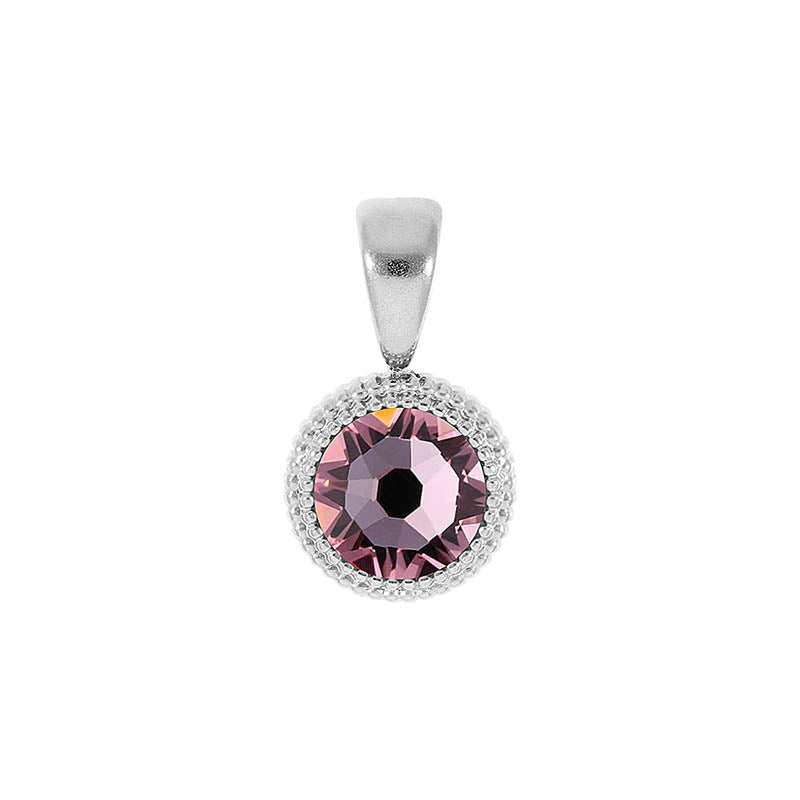 Fabero Flat Anhänger 10 mm - Silber Light Rose