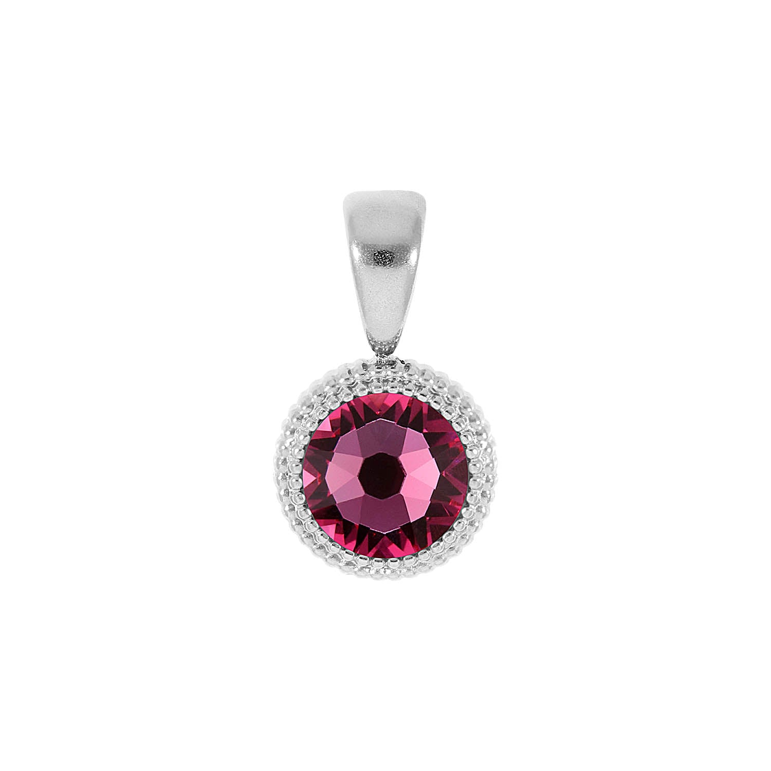 Fabero Flat Anhänger 10 mm - Silber rose