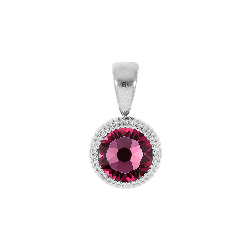 Fabero Flat Anhänger 10 mm - Silber rose