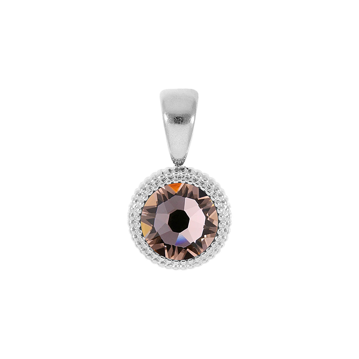 Fabero Flat Anhänger 10 mm - Silber vintage rose